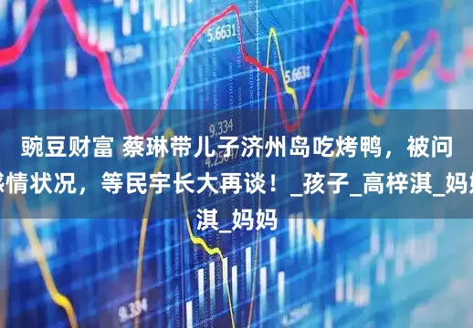 豌豆财富 蔡琳带儿子济州岛吃烤鸭，被问感情状况，等民宇长大再谈！_孩子_高梓淇_妈妈